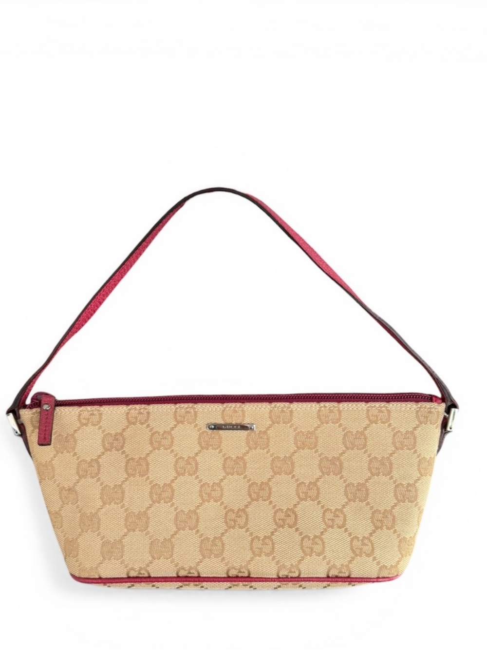 Gucci GG Canvas Boat Bag/ Vintage /Pochette / Shoulder Mini Bag